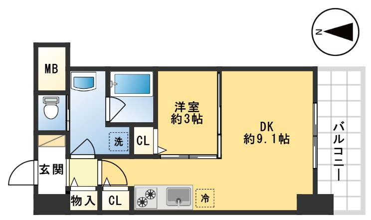 小西マンションの間取り