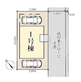 【区画図】 | 越谷市弥十郎　新築分譲住宅　全1棟