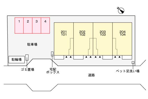 レガリアの駐車場