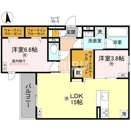 (仮称)D-ROOM東成区東中本3丁目PJの間取り