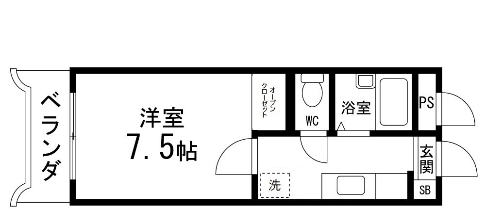 コーポしんしの間取り