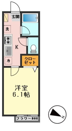 ひまわりハウスBの間取り