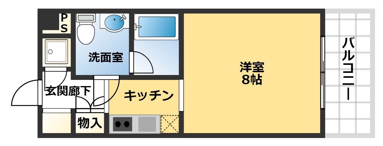 レジディア江坂の間取り
