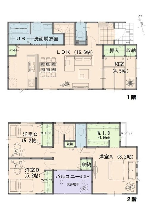 よかタウン　倉敷市大内【仲介手数料無料】の間取り