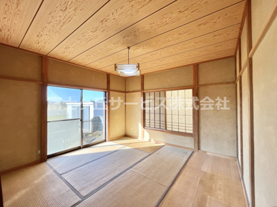 【寝室】 | 磐田市合代島　大きな中古住宅 | 1階北側の寝室8帖