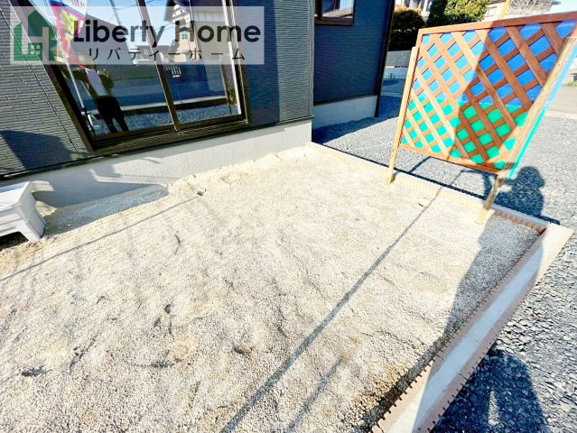 第1常総市相野谷町　新築戸建　3号棟の庭