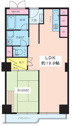 【間取り】 | 上層階・LDK広々約19.6帖・収益物件としてもおすすめ