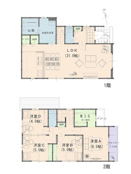 よかタウン　倉敷市大内【仲介手数料無料】の間取り