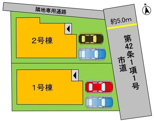 よかタウン　倉敷市大内【仲介手数料無料】の区画図