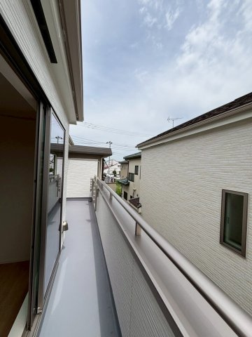 吉川市　平沼1丁目　新築戸建　全2棟のバルコニー|施工例です