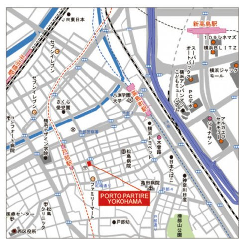 ＰＯＲＴＯ　ＰＡＲＴＩＲＥ　ＹＯＫＯＨＡＭＡの地図