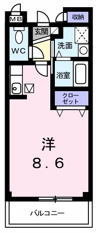 プラティークレーブⅢの間取り