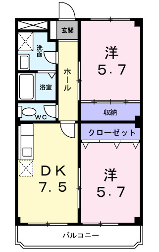 ドミール加佐の間取り