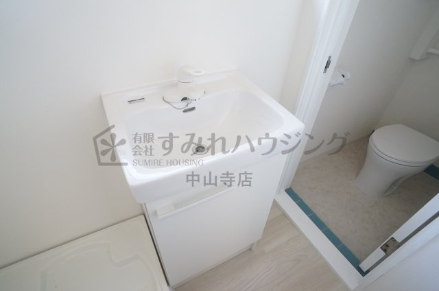 リバーコートの洗面所