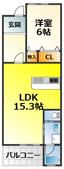 クロトリハイツの間取り