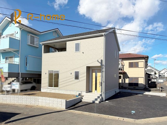 常総市東野原第1　新築戸建て　1号棟の外観|2026年1月完成予定！近隣の同仕様完成物件をご見学いただけます♪