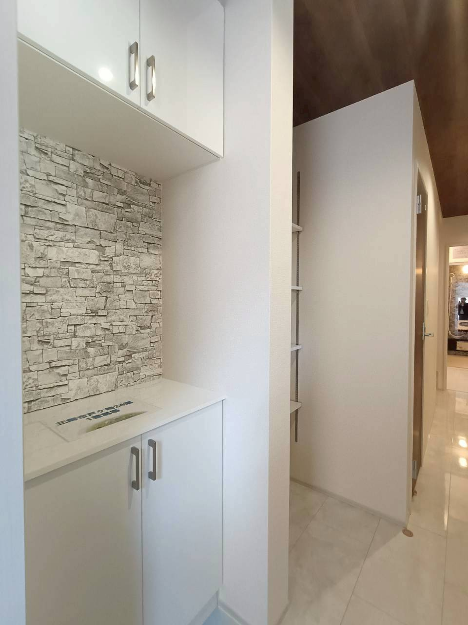 三郷市　戸ケ崎1丁目　新築戸建　全1棟　の洗面所|施工例です