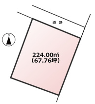 八幡西区浅川台1丁目土地の画像
