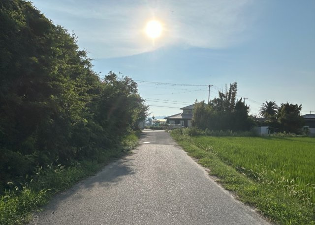 南あわじ市八木鳥井土地の前面道路含む現地写真|北側通路　幅員約4.5ｍ