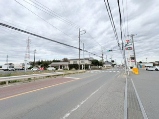 【前面道路含む現地写真】 | 川越市下赤坂　建築条件なし売地　西武新宿線『本川越駅』バス27分　【福原小学区】