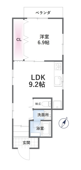【間取り】 | ランティスＳ姫島