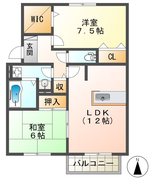 パルティーダC棟の間取り|パルティーダ