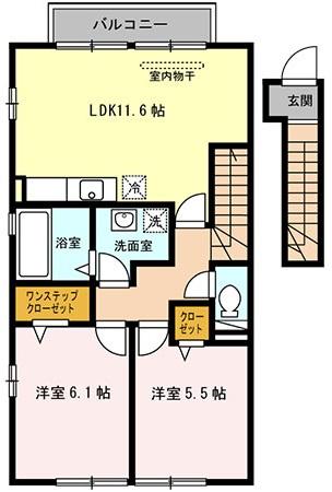 ローテローゼ恵比須の間取り