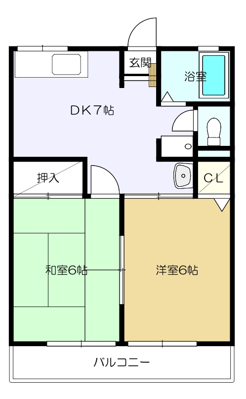 シティハイムロゼリーヌⅡの間取り