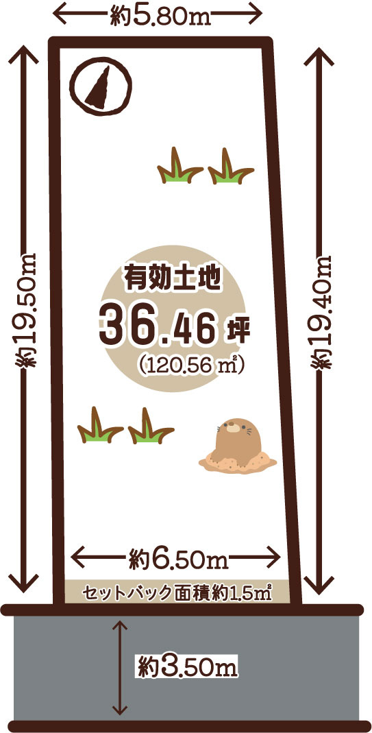 紫野東泉堂町　条件無土地の外観