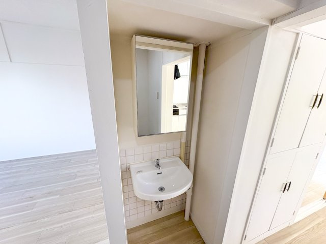 天保山第2コーポB棟の洗面所