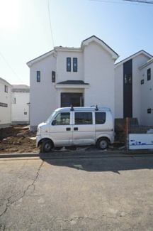 【外観】 | 【仲介手数料無料！！】府中市住吉町3丁目　新築戸建て（全7棟）C号棟　5590万円 | 令和８年1月１８日撮影　建築中