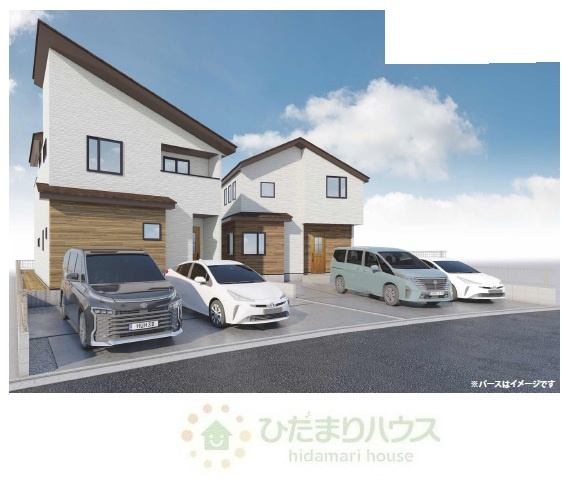 江戸川台東8期　新築戸建　2号棟の外観パース|外観パース（現状と異なる場合がございます。）