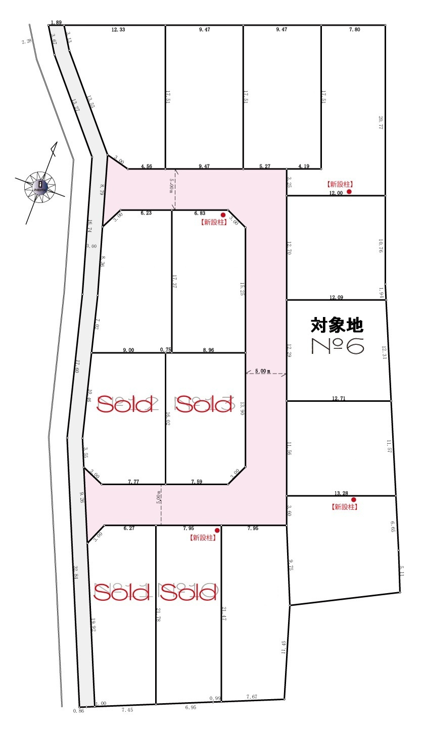 【サンスターホーム】青梅市藤橋2丁目　売地No.6の土地図