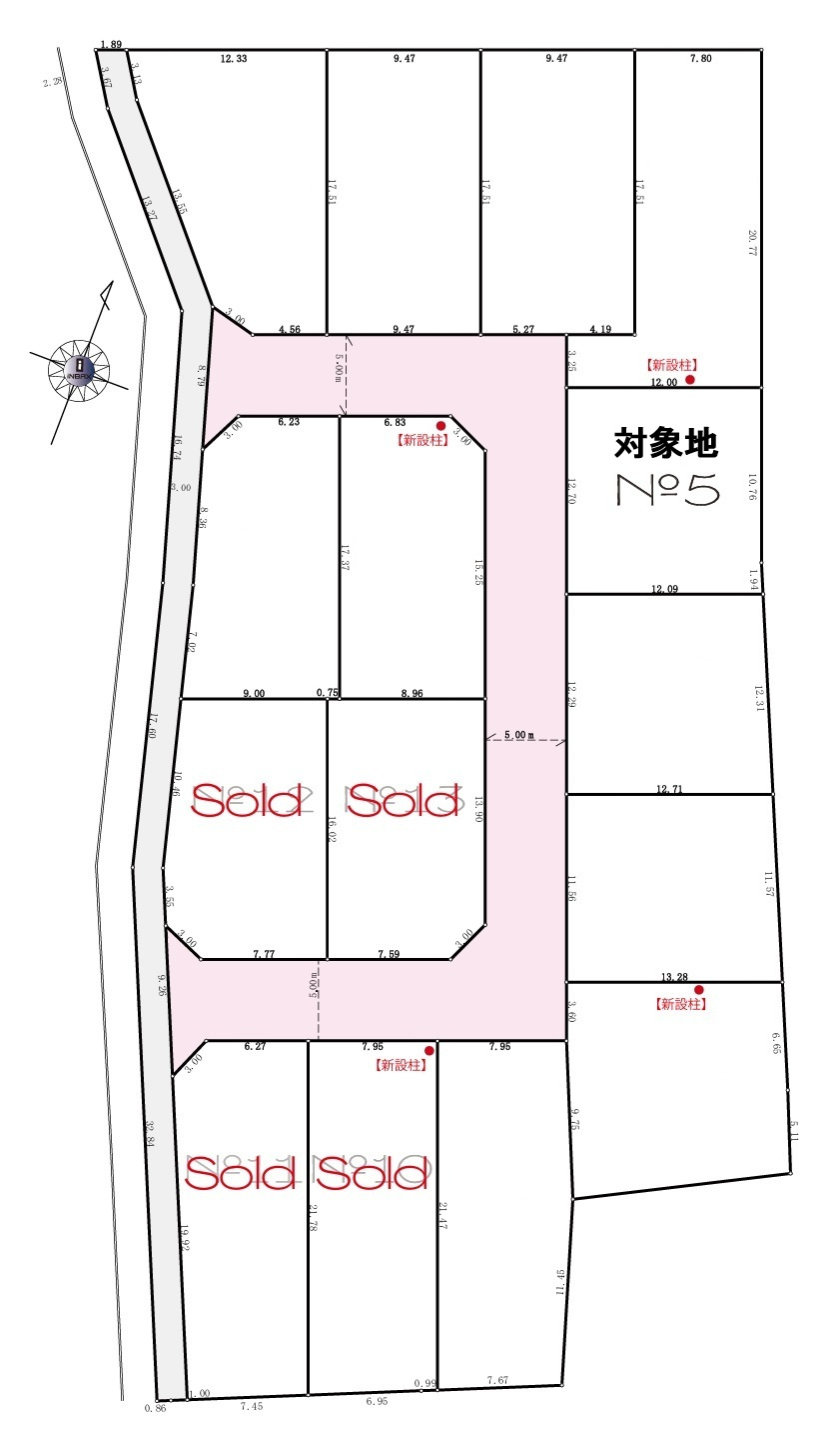 【サンスターホーム】青梅市藤橋2丁目　売地No.5の土地図