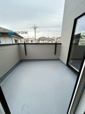 所沢市狭山ヶ丘　新築戸建のバルコニー|令和7年11月13日撮影。