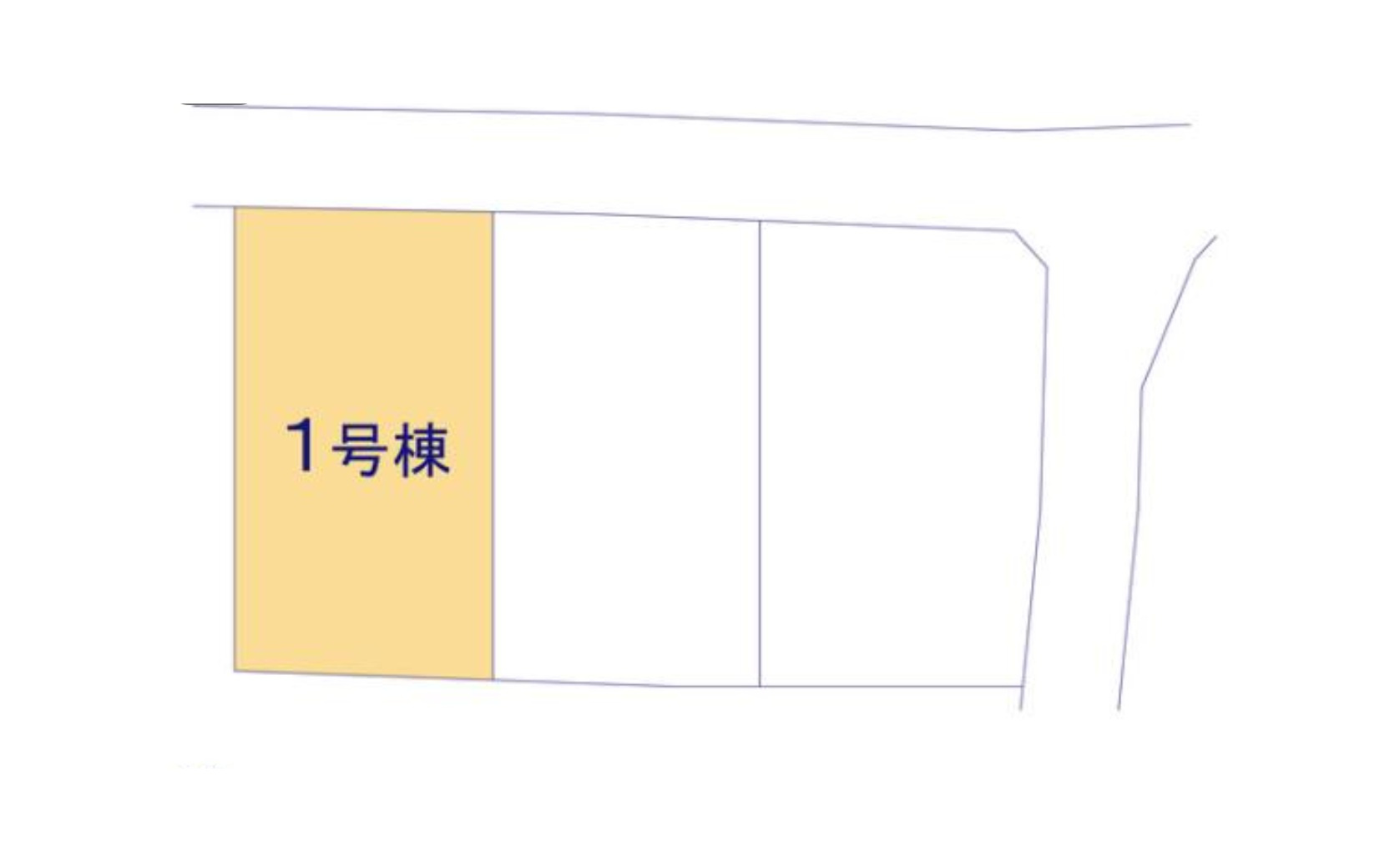 熊本市東区長嶺東第6₋3棟(1号棟)の区画図|配置図（1号棟）
