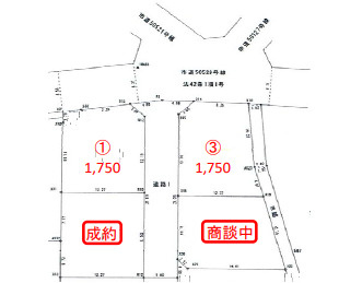【土地図】 | 熊谷市中央5丁目　1750万　土地③