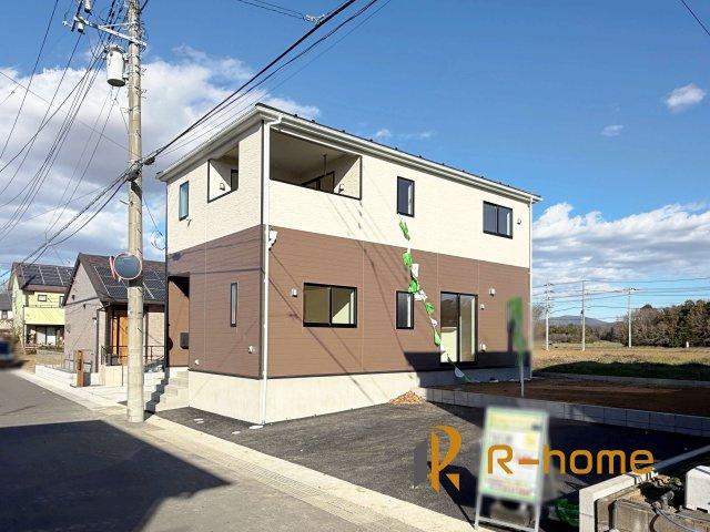 つくば市大砂第9　新築戸建て　1号棟の外観|ご予約を頂ければ、『平日』はもちろん『早朝』や『夜間』もご見学可能です♪お気軽にお申し付けください♪