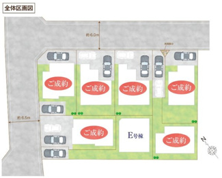 【区画図】 | 【仲介手数料無料！！】府中市住吉町3丁目　新築戸建て（全7棟）E号棟　5290万円