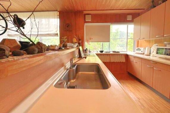 水明荘のキッチン|細部までこだわったデザイン