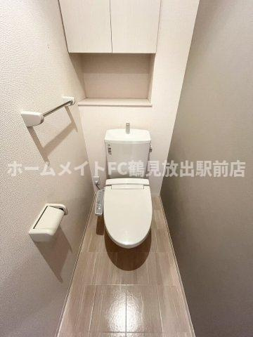 東大阪市稲田新町２丁目のアパートのトイレ