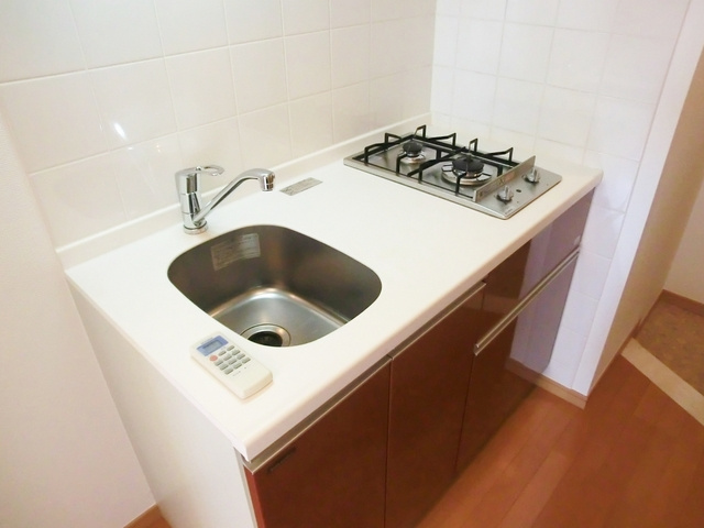 ＴＨＥパームス新小岩のキッチン|２口ガスコンロ完備！！