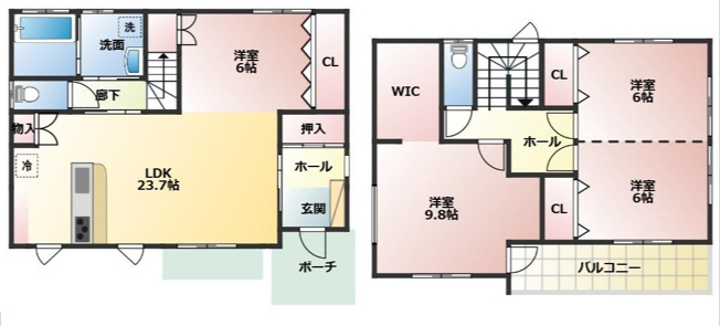 【間取り】 | 菊池郡大津町美咲野4丁目