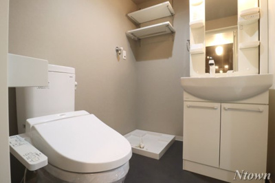 【洗面所】 | REVE今池 | スペースが確保できる洗面所です