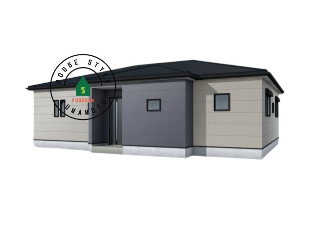 熊本市東区長嶺東第6₋3棟(3号棟)平屋の外観パース|外観も気になるポイント