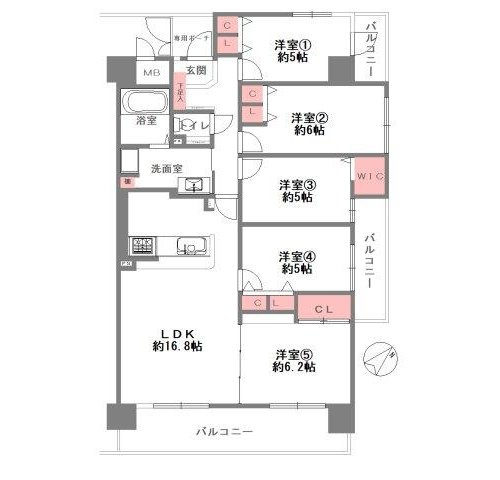 【間取り】 | ☆ファミールハイツ八尾A棟