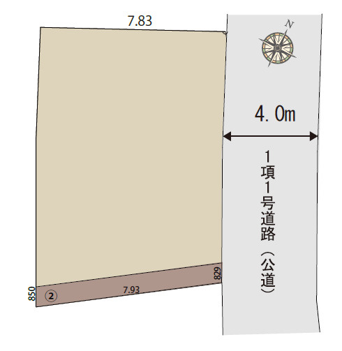 板橋区西台3丁目　新築未入居住宅　開放的なロケーション　限定1棟の区画図