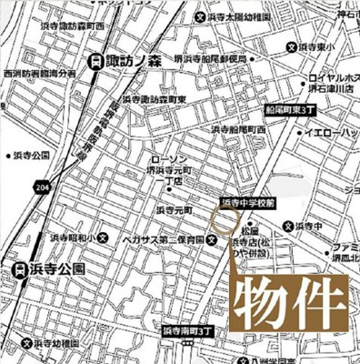 【地図】 | 敷地面積：約144坪！堺市西区の収益マンション！