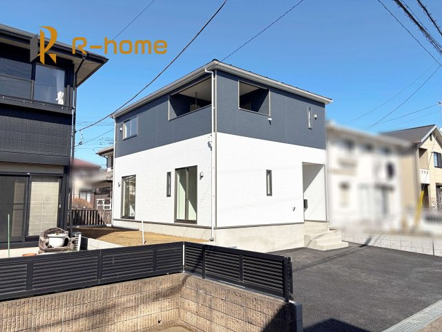 つくば市若葉第11　新築戸建て　1号棟の外観|建物完成いたしました！ご予約で『平日』や『夕方』などでもご見学可能です！