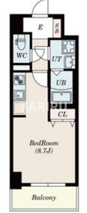 エストゥルースプラスサウス大阪の間取り
